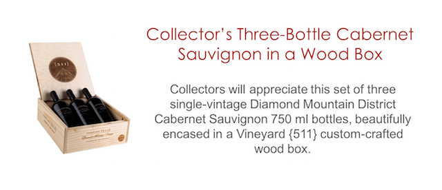 Vineyard {511} Three-bottle Set in Wood Box