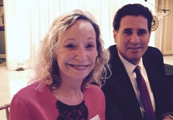 Irene Ojdana and Ambassador Ron Dermer