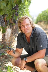Rob Lloyd in the vineyard